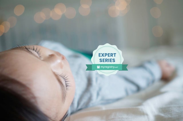 Baby Safety Month with JPMA: How to Create a Safe Sleep Environment for Baby, a baby sleeping.